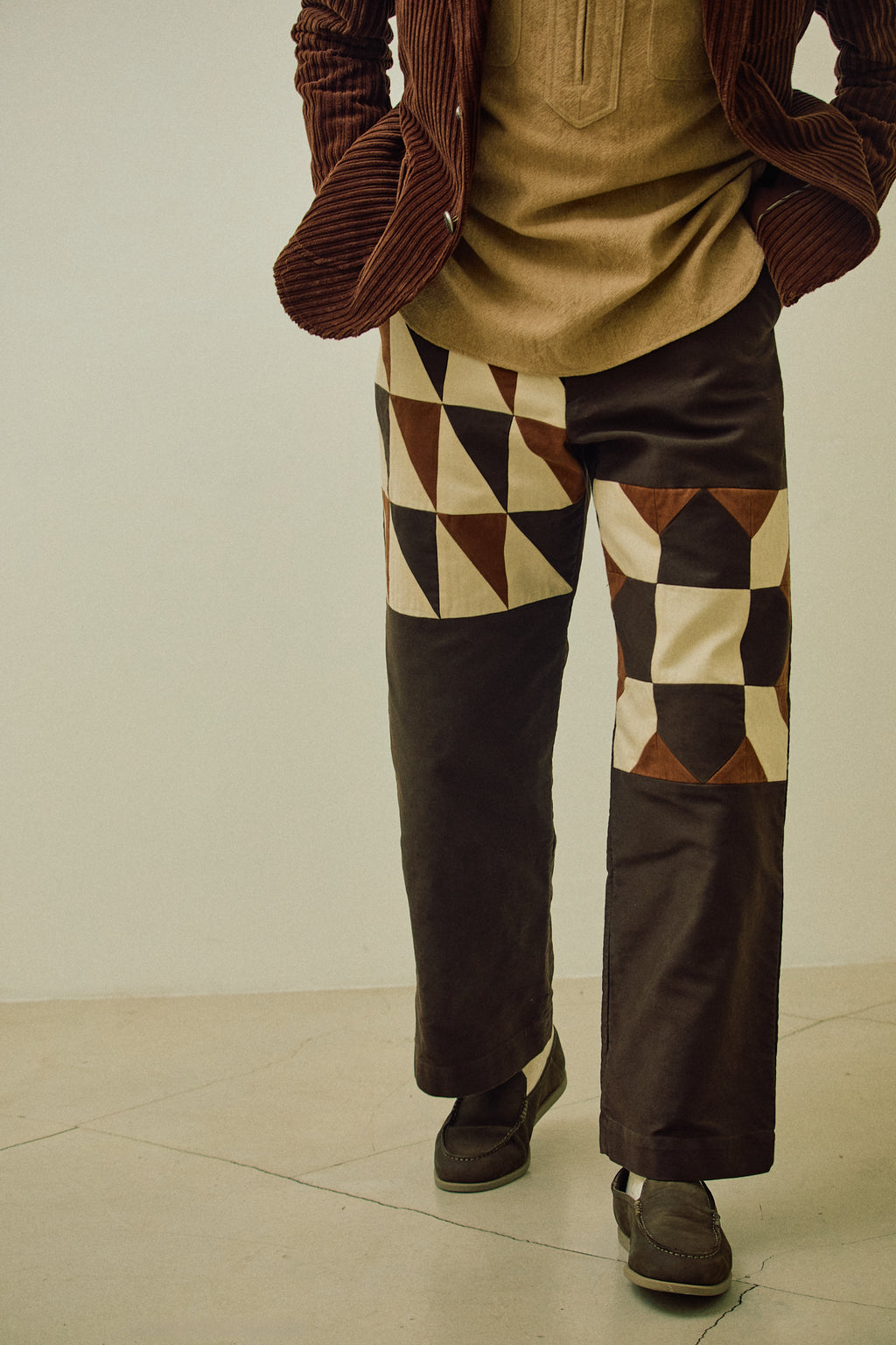 Straight pants 005 Brown