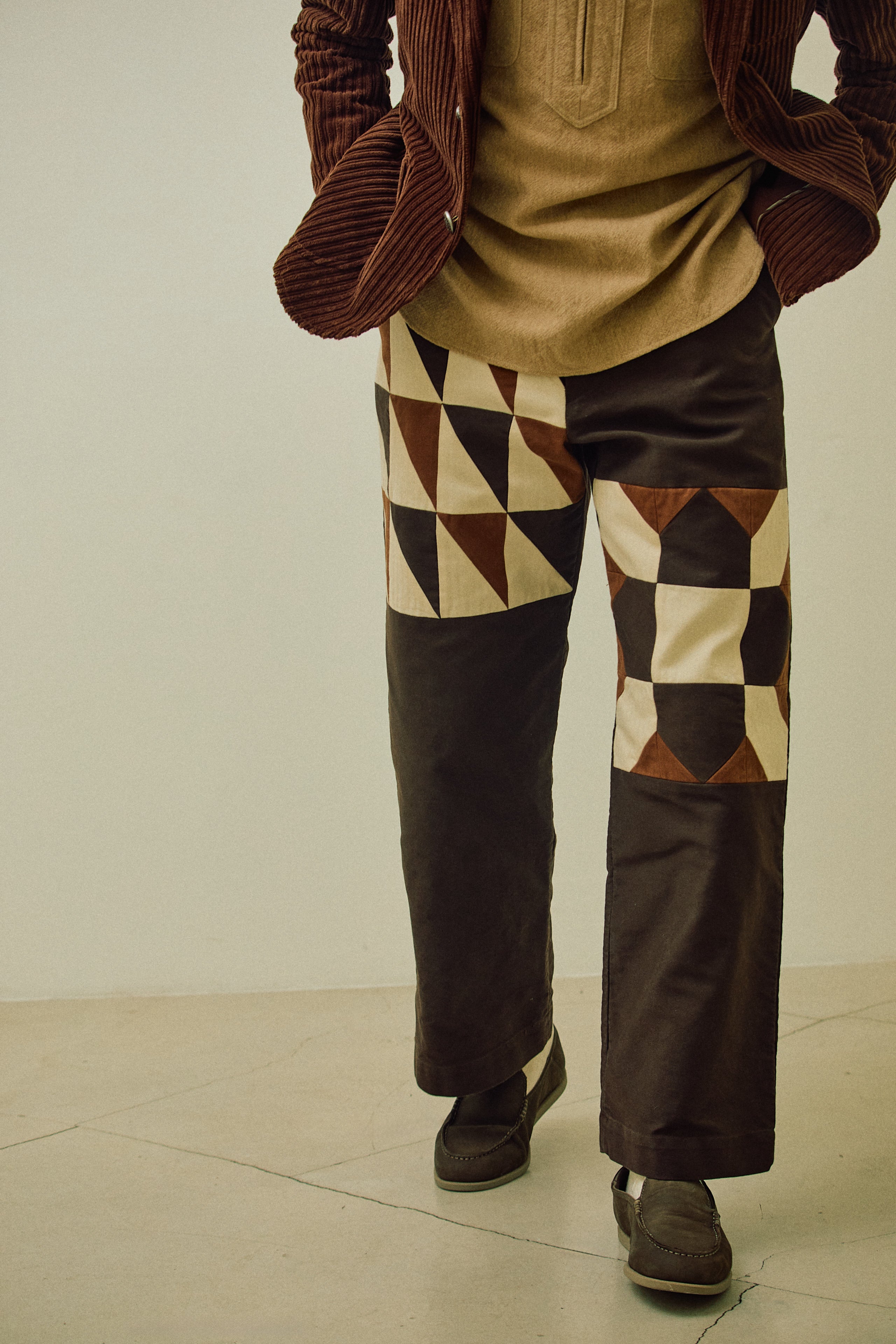 Straight pants 005 Brown