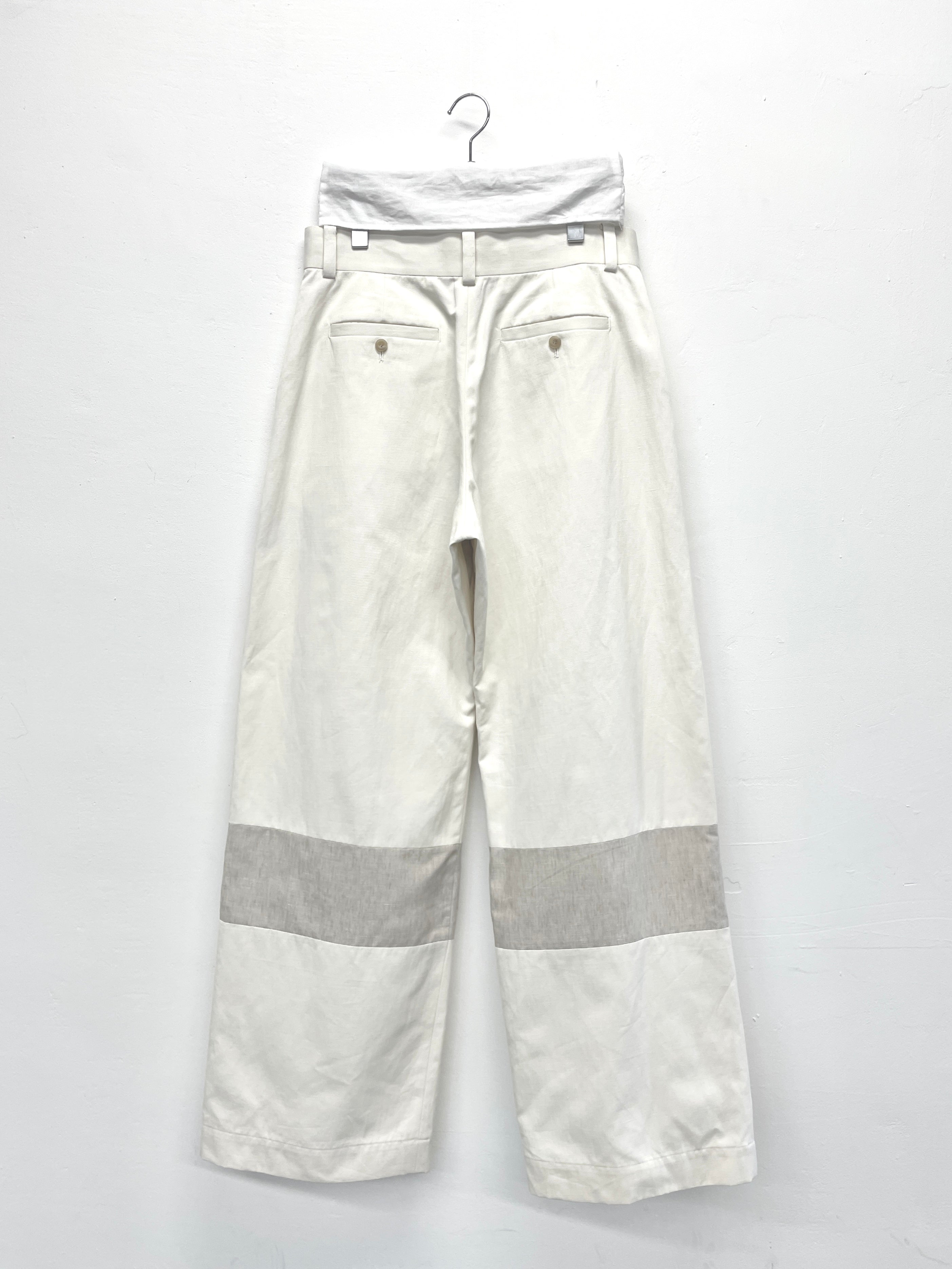 Straight pants 002 white