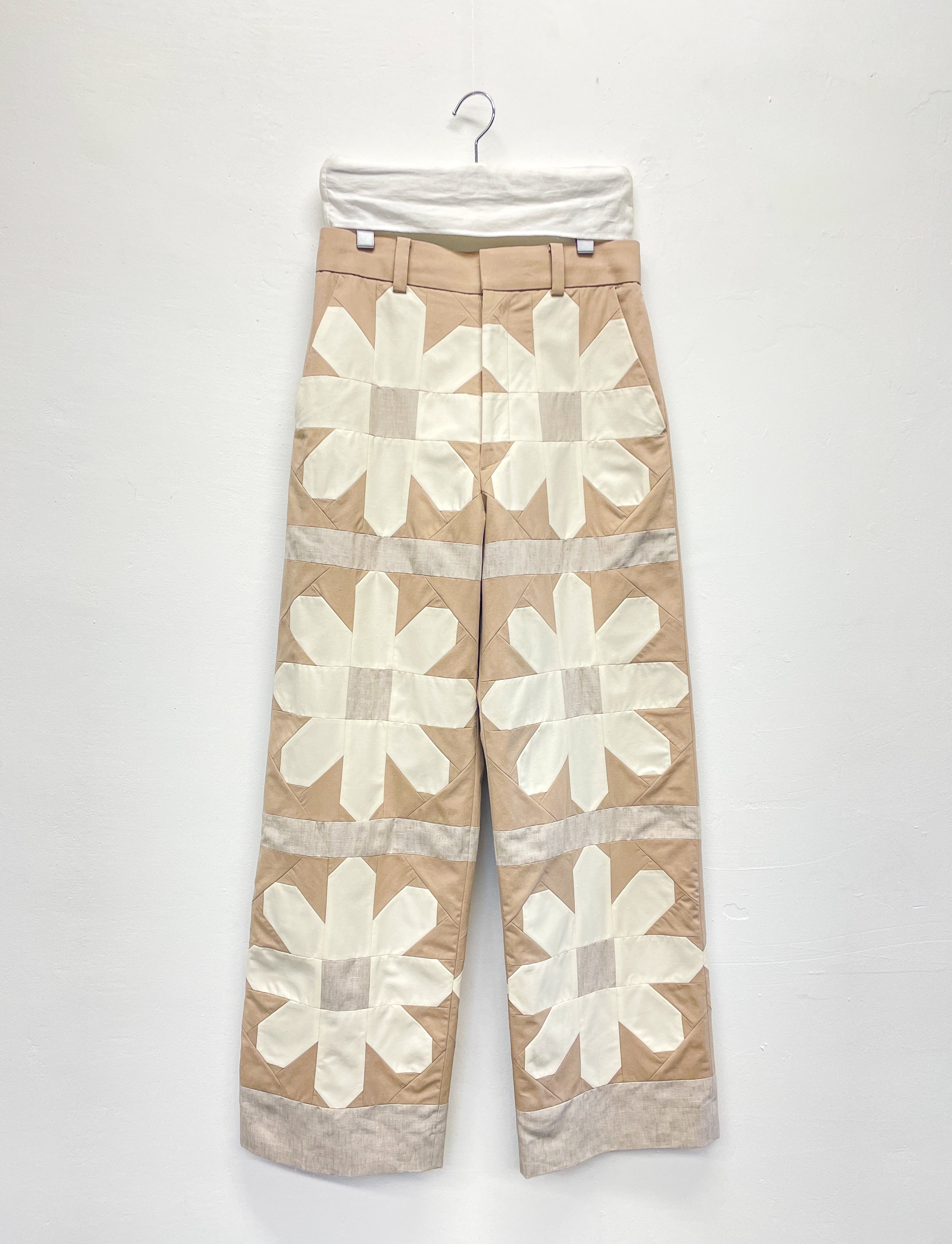 Straight pants 001 beige