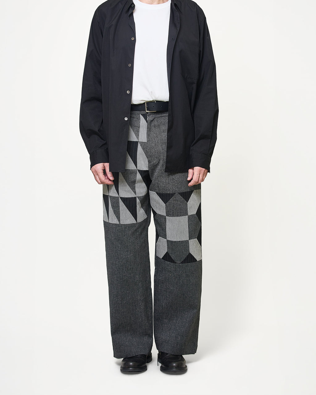 Straight pants 005 Black