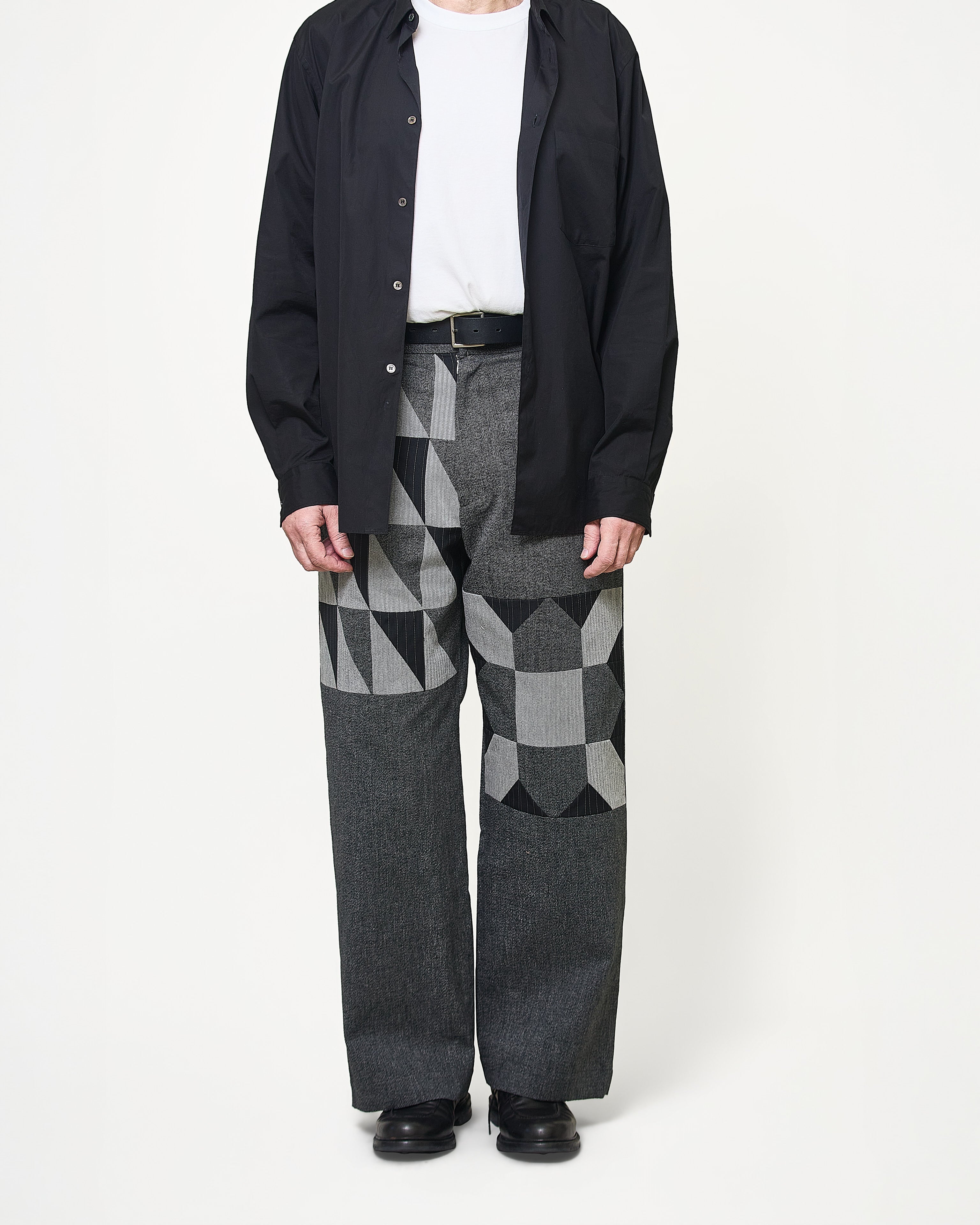 Straight pants 005 Black