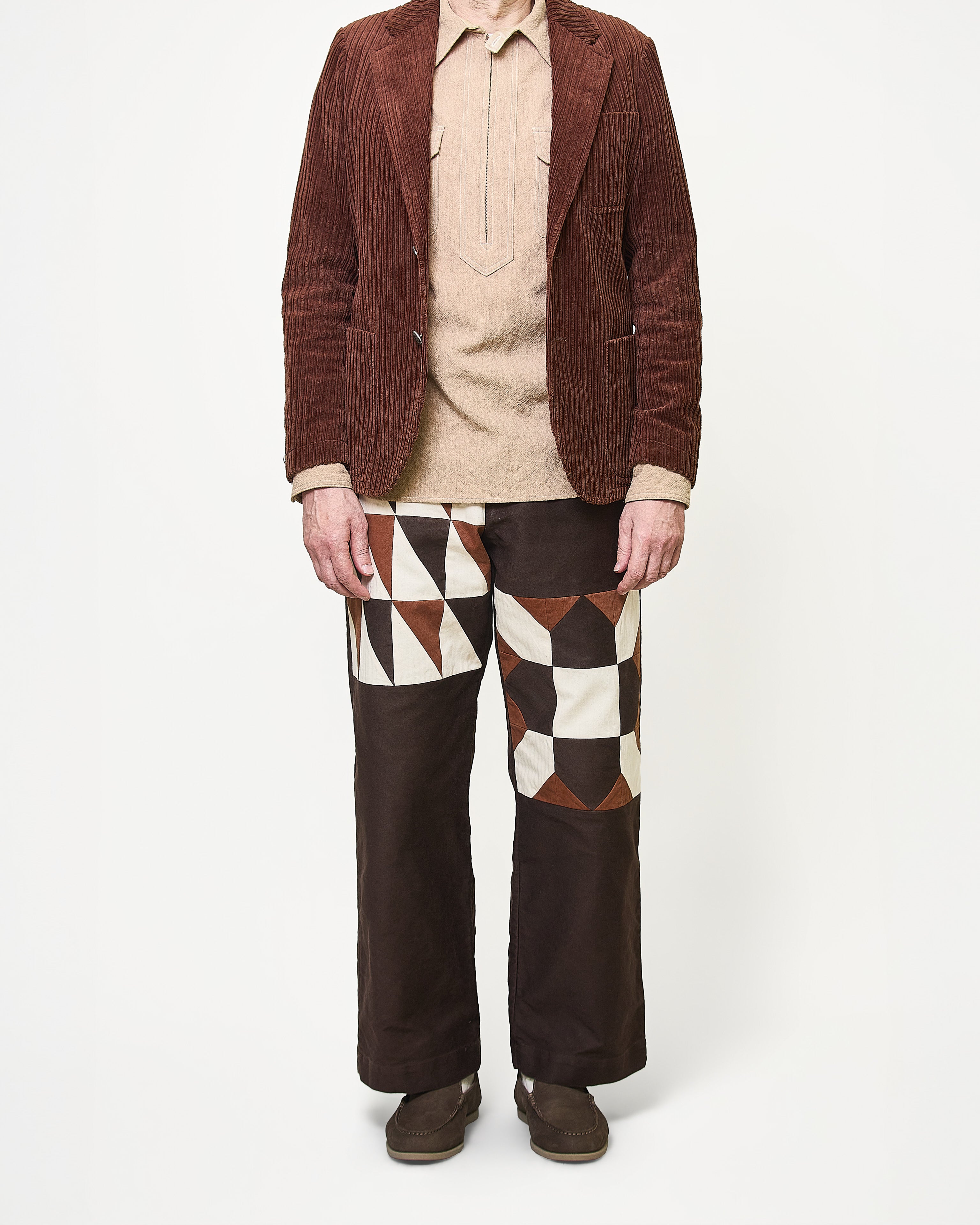 Straight pants 005 Brown