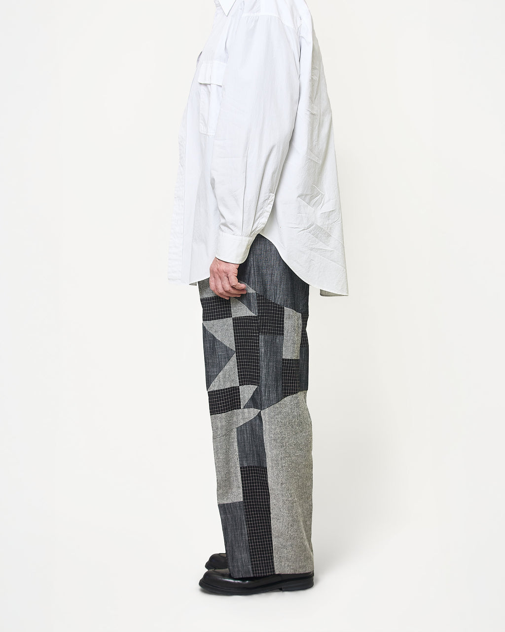Wide tcuk pants 008 Black