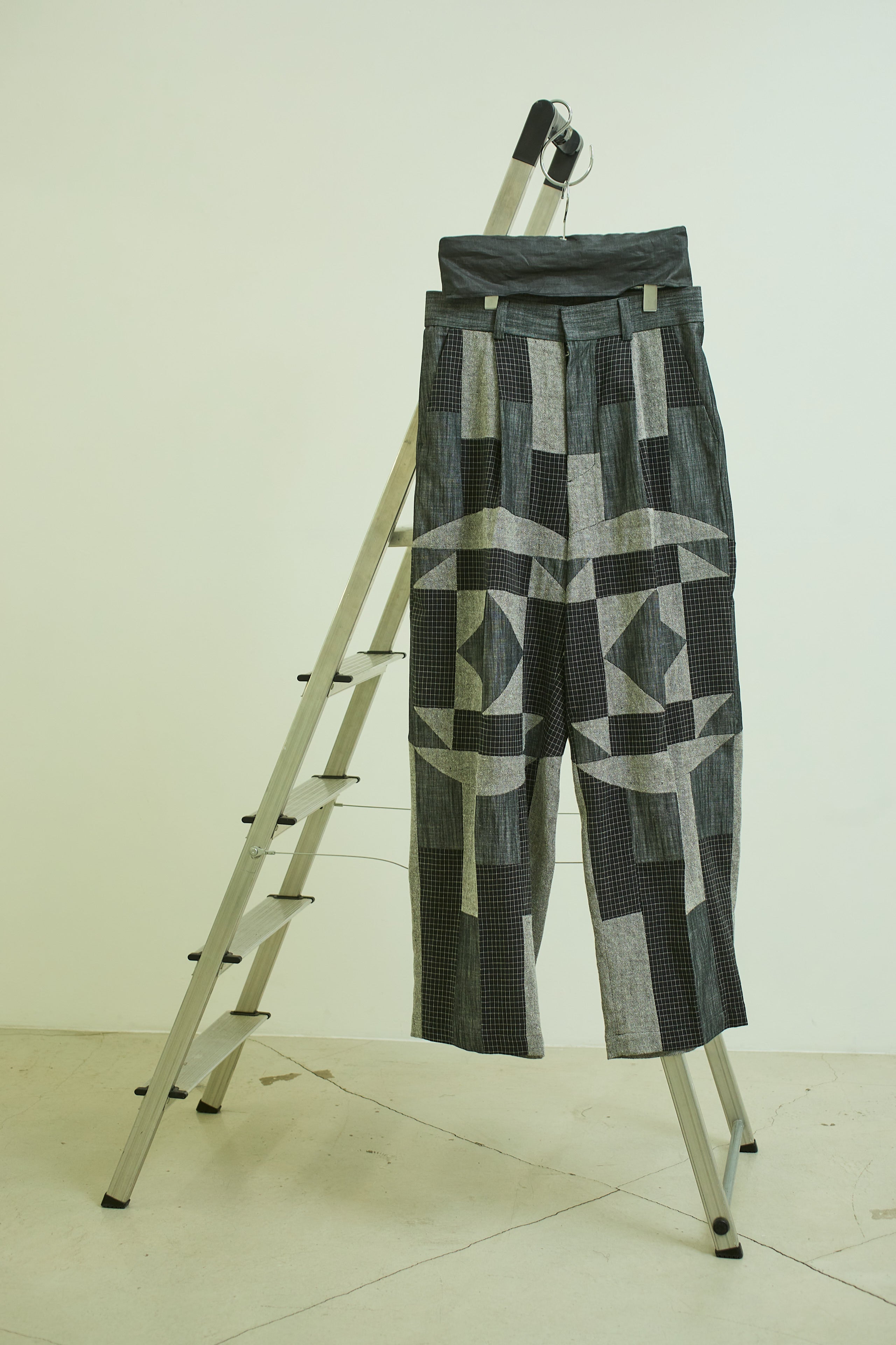 Wide tcuk pants 008 Black