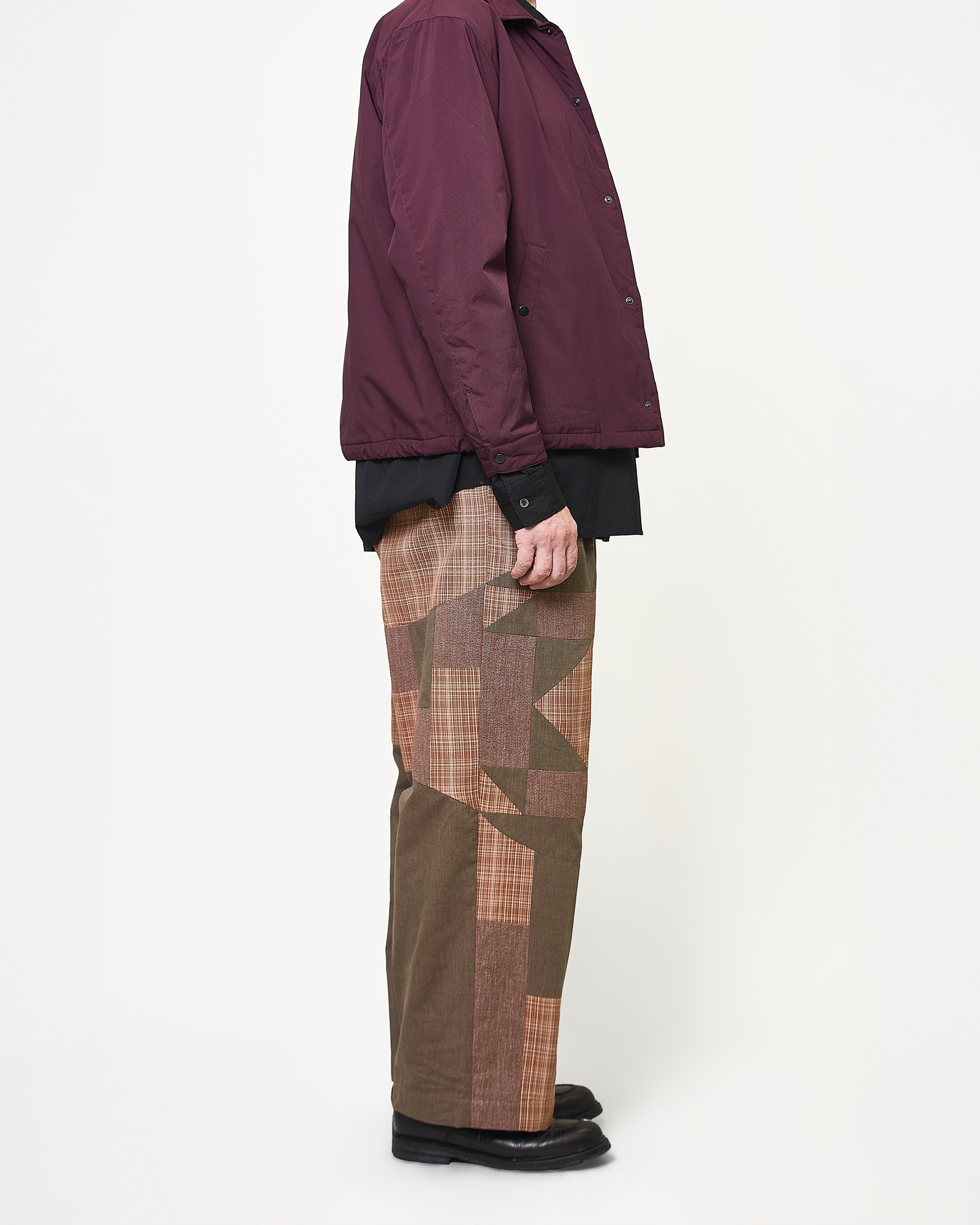 Wide tcuk pants 008 Brown