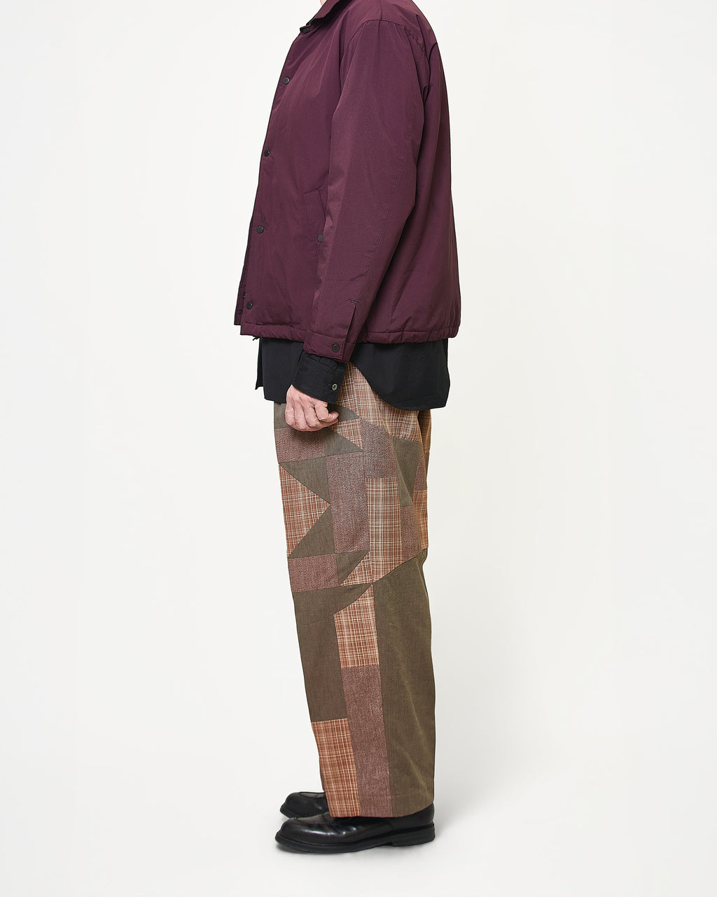 Wide tcuk pants 008 Brown